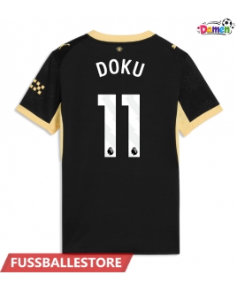 Günstige Manchester City Jeremy Doku #11 Auswärtstrikot Damen 2026-27 Kurzarm